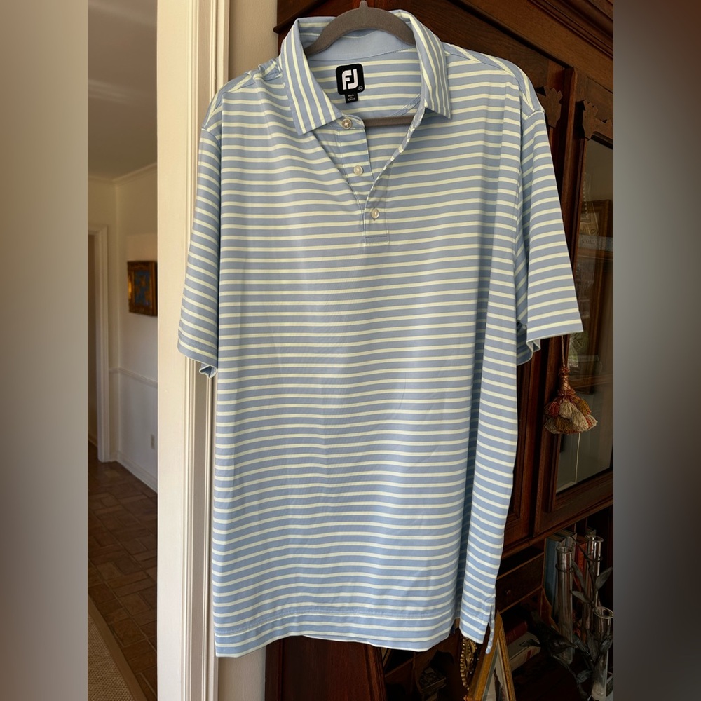 Foot joy dri fit men’s Striped shirt XL